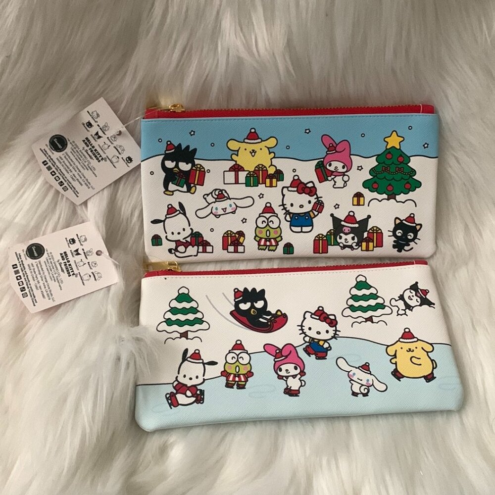 HELLO KITTY & FRIENDS Holiday Fun Pencil Cases SET OF 2